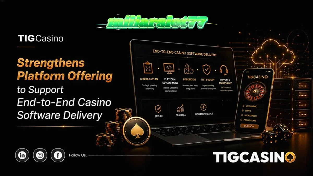 Tampilan antarmuka teknologi kasino modern dan infrastruktur digital